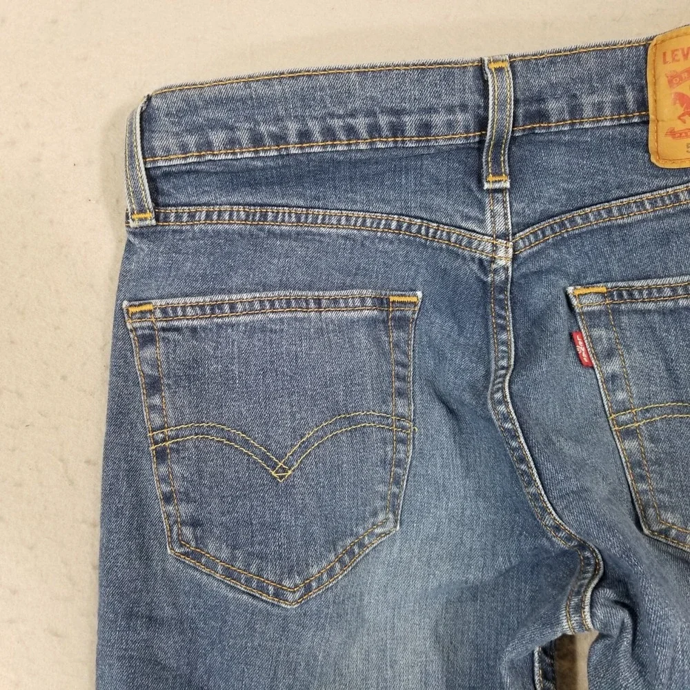 Levi's 511 jeans men's 30 x 32 skinny straight blue stretch denim pants retro